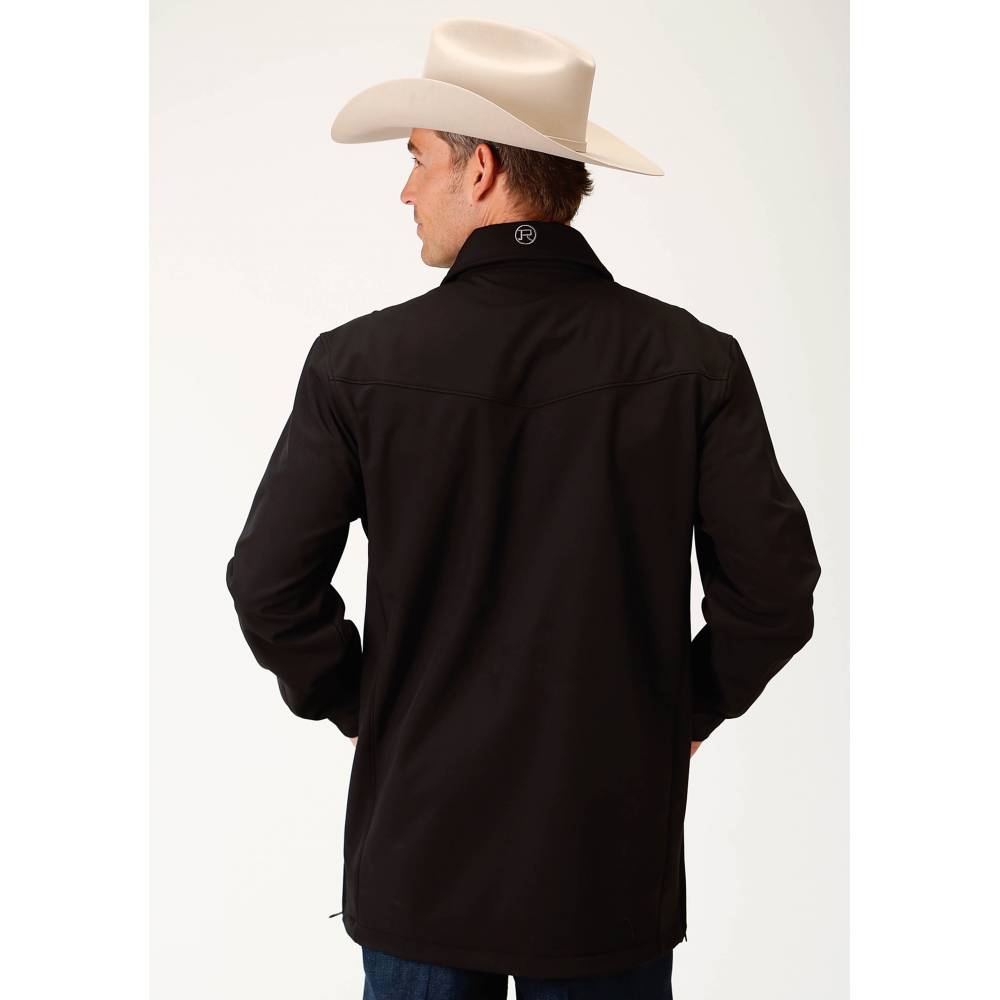 Roper Mens Black Polyester Softshell Barn Jacket